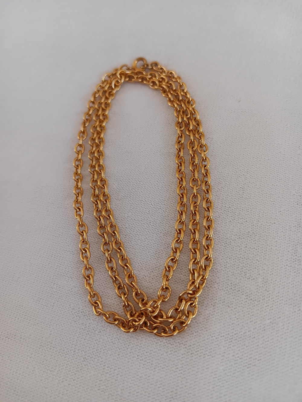 Gold Women's Chain Necklace 24"- Elegant Link Design